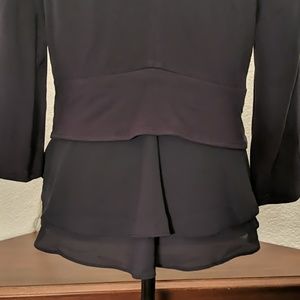 Market & Spruce Krista Ruffle Knit Blazer